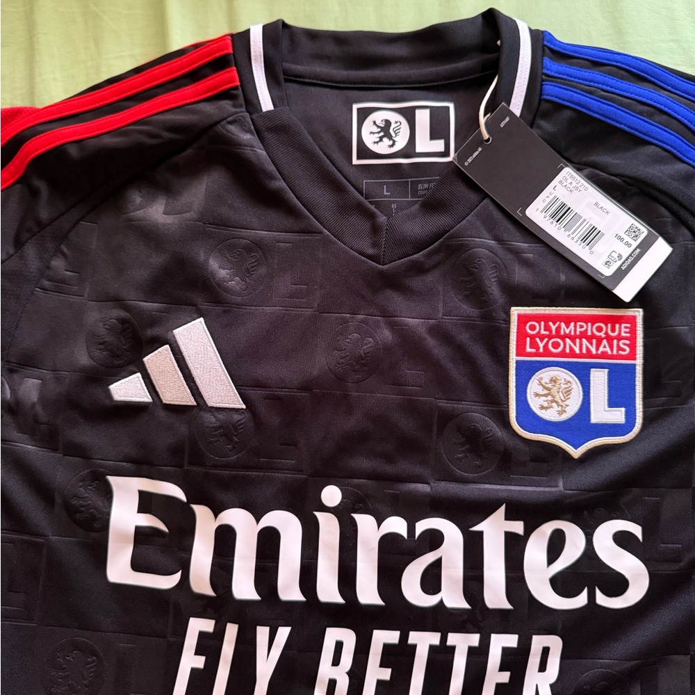 Adidas Olympique Lyonnais Black Jersey